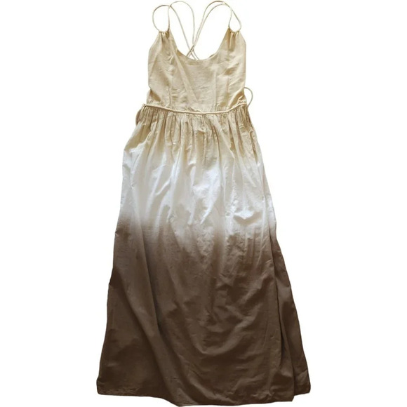 NWT The Kooples ombre khaki maxi dress with knot back - Picture 6 of 12